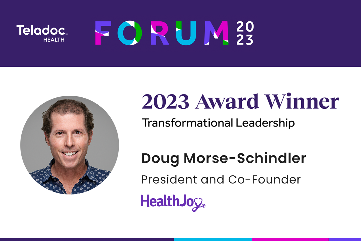 HealthJoy President Doug Morse-Schindler Wins Transformational Leadership Award