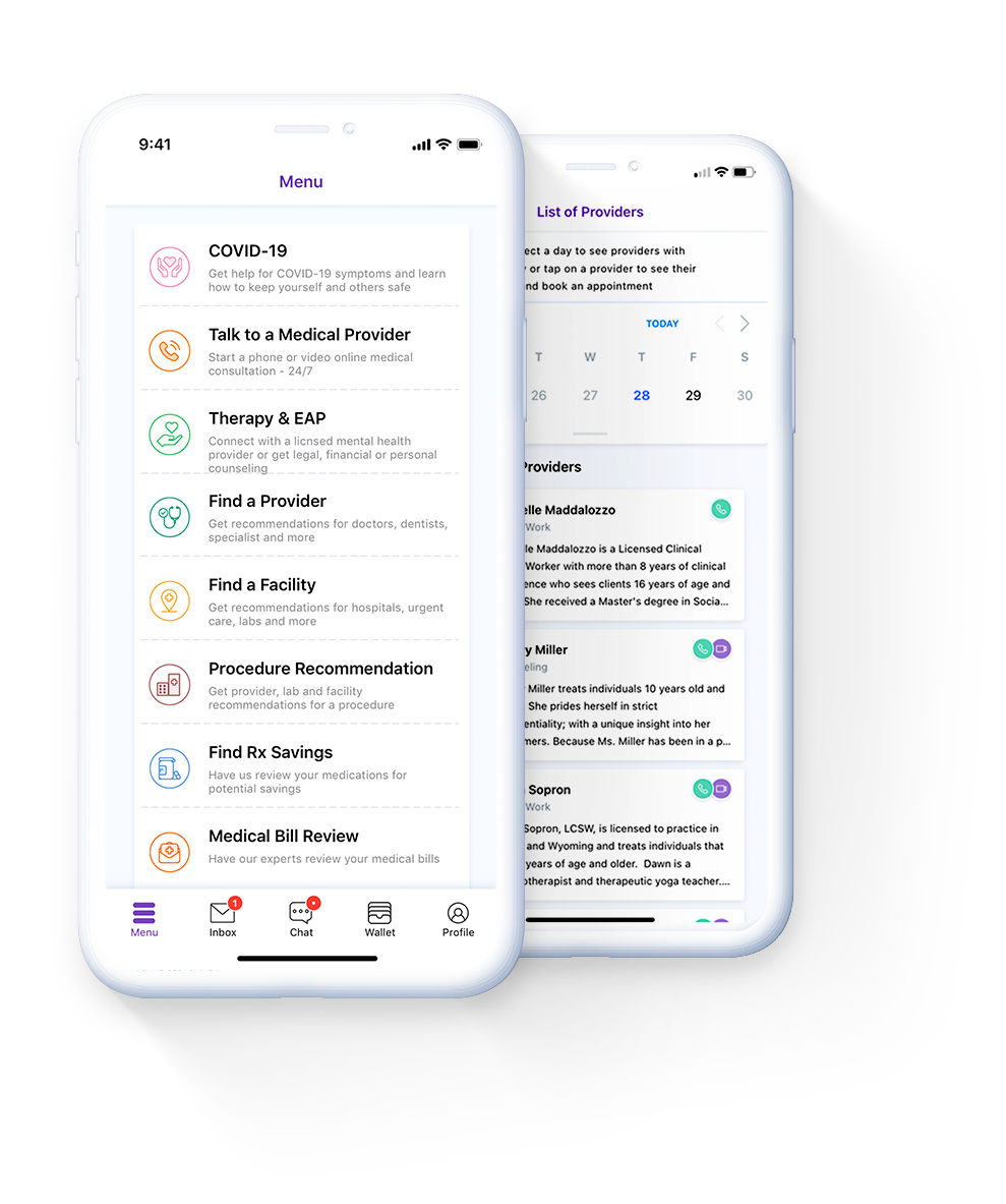 Menu + Behavioral health